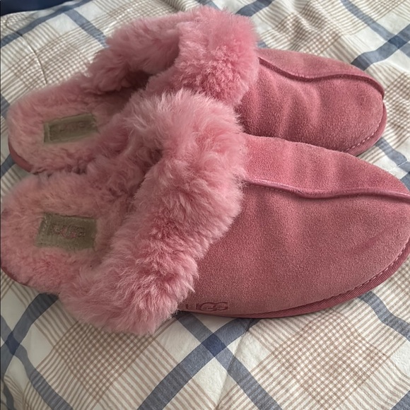 UGG Shoes - UGG Pink Fuzzy Slippers Cozy Indoor Footwear